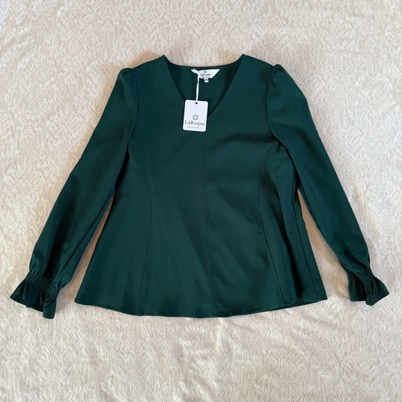 NWT LaRoque originals Julia top in Hunter Green - Picture 2 of 8